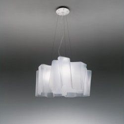 Artemide Logico sospensione 3x120° difusor seda lúcido - iLamparas.com