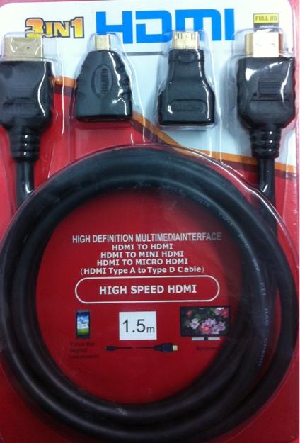 Cable HDMI 3 en 1 super oferta