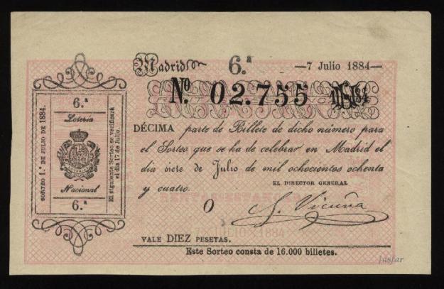 LOTERIA DE 1.884