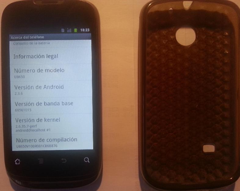 Vendo Huawei U8650 negro libre. Usado perfecto estado