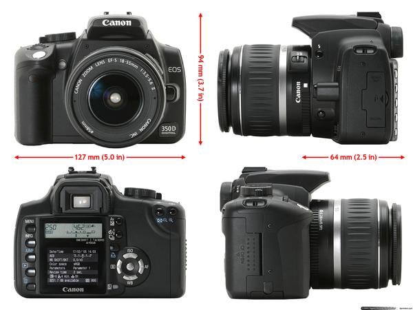 Canon EOS 350D + extras