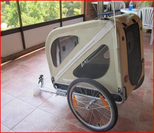 Remolque porta perros para bicicleta nuevo