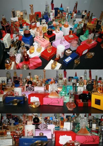 COLECCION 100 MINIATURAS DE PERFUMES ORIGINALES EN SUS CAJAS ORIGINALES