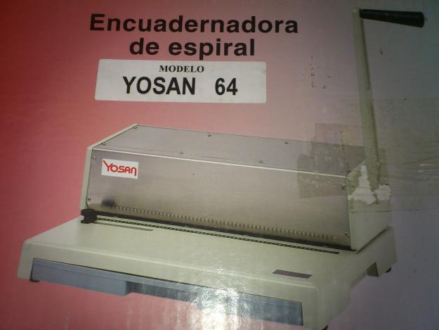 encuadernadora de espiral YOSAN 64 . nueva a estrenar