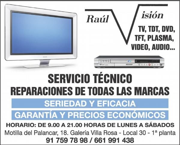 reparaciones: tv - lcd- tft-plasma -video-dvd-tdt y sonido.