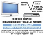 reparaciones: tv - lcd- tft-plasma -video-dvd-tdt y sonido. - mejor precio | unprecio.es