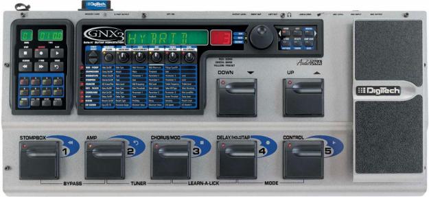 Pedalera Multiefectos DIGITECH GNX3 + TJ 128Mb