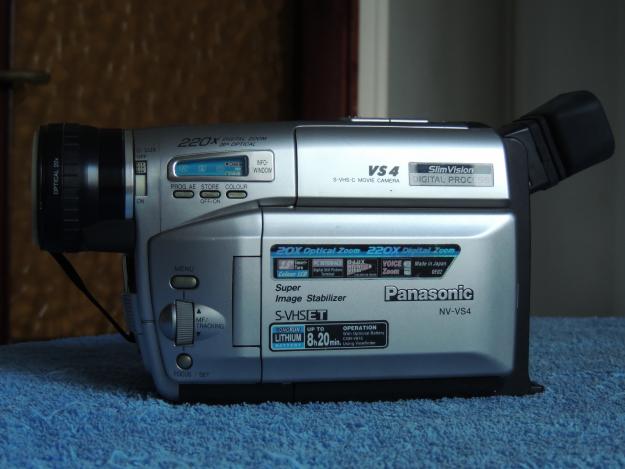 Cámara de video panasonic super vhs, mod. nv - vs4