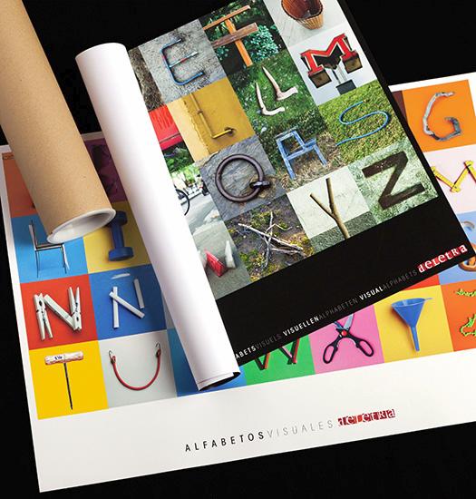 Pósters decorativos y educativos de abecedarios fotográficos