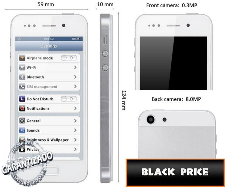 Movil tianhe i5 - 8 megapixels, rom 4gb