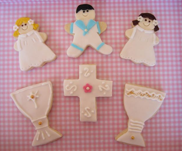 Galletas decoradas para bautizos y comuniones