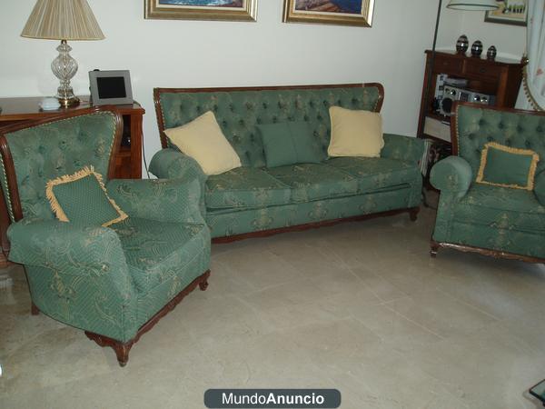 Magnifico conjunto de 1 sofa y 2 sillones