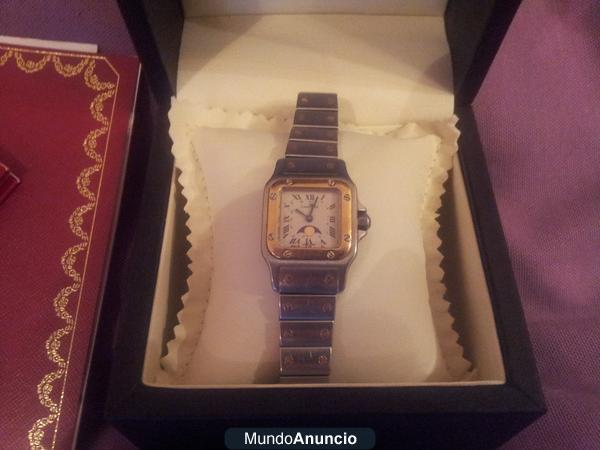 Reloj Cartier Santos Galbee Fases Luna