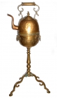 Tetera samovar antigua de bronce con infiernillo y soporte - mejor precio | unprecio.es