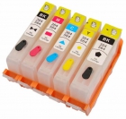 Cartuchos recargables HP364XL + 5 botellas de tinta de 100ml para cada color - mejor precio | unprecio.es