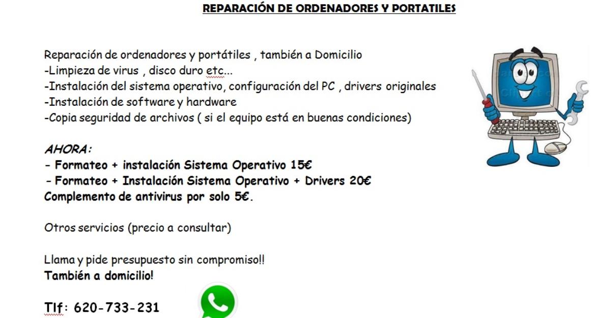 Reparacion de ordenadores en granada