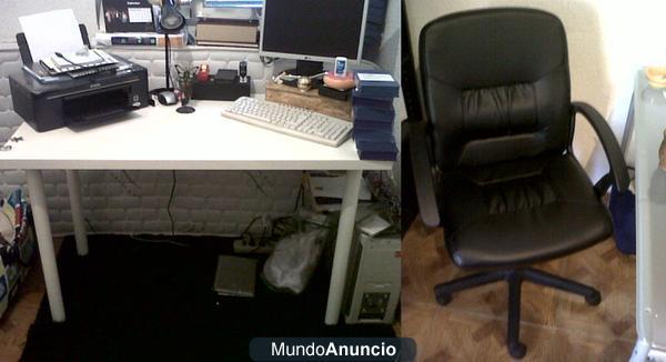 Escritorio + sillon de oficina solo 6 meses de uso