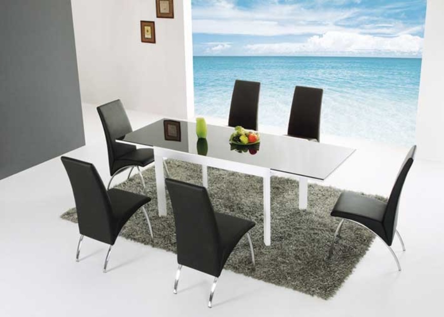 Mesa y sillas de salón DEC-190-250 C/6