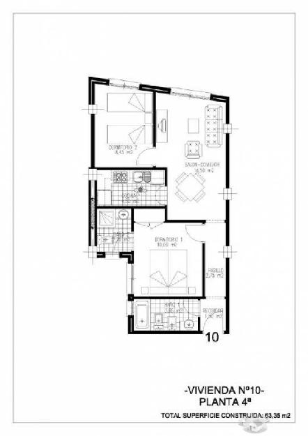 PISO 2 DORMIT. Y 2 BAÑOS 