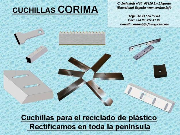 Cuchillas para el reciclado de plásticos