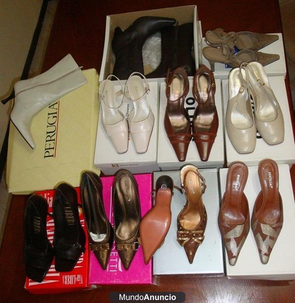 LOTE DE 10 ZAPATOS NUEVOS DE MARCA EN CAJA ORIGINAL