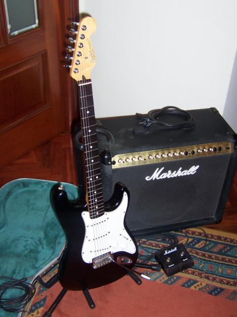 se vende ampli  marshall  valvestate 80 W  +  fender  mex