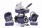 COCHECITO SILLA DE AUTOMOVIL NIDO SET GRANDER PURPURA + GRIS - mejor precio | unprecio.es