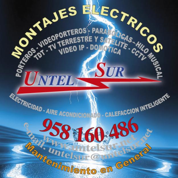 Antenista Atarfe, www.UNTELSUR.net, 958 160 486, Antenista en Atarfe, electricistas Atarfe