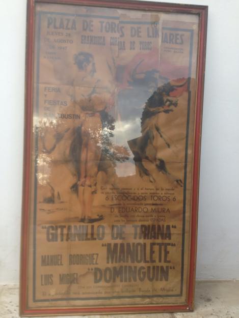 vendo cartel ultima corrida Manolete