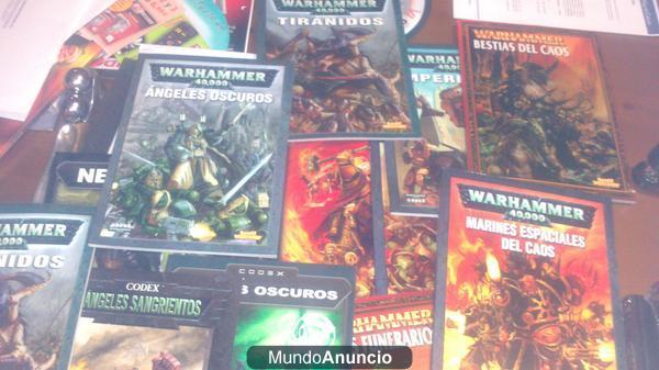 Lote 15 Libros Codex Warhammer Fantasy y 40.000