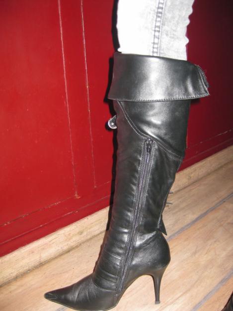Botas de caña alta de piel