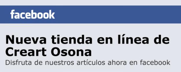 Creart Osona y su nueva tienda online en facebook