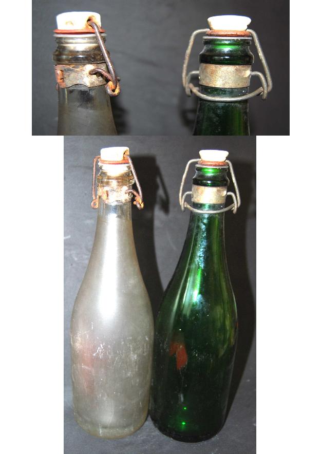 Botella gaseosa cierre metálico artesanal