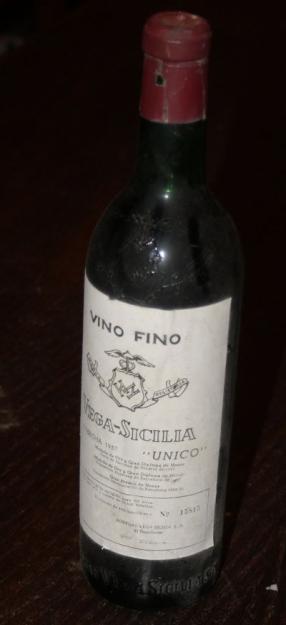 Vendo Vino Vega Sicilia Unico 1957