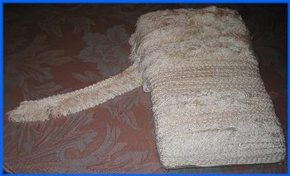 VENDO PIEZA DE FLECO BLANCO PARA CONFECCION FLECOS GAITAS