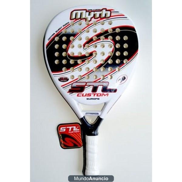 pala de padel nuevas steel custom myth goma-140 euros