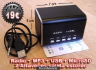 Reproductor MP3 - Radio - Lector de tarjetas y pendrive por USB - mejor precio | unprecio.es