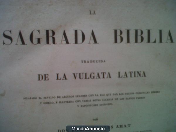 vendo biblia 1861