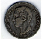 5 pesetas plata 1876 buen estado - mejor precio | unprecio.es
