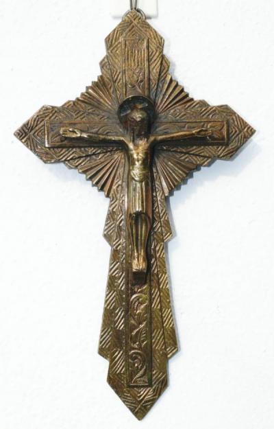crucifijos antiguos , de coleccion, en bronce