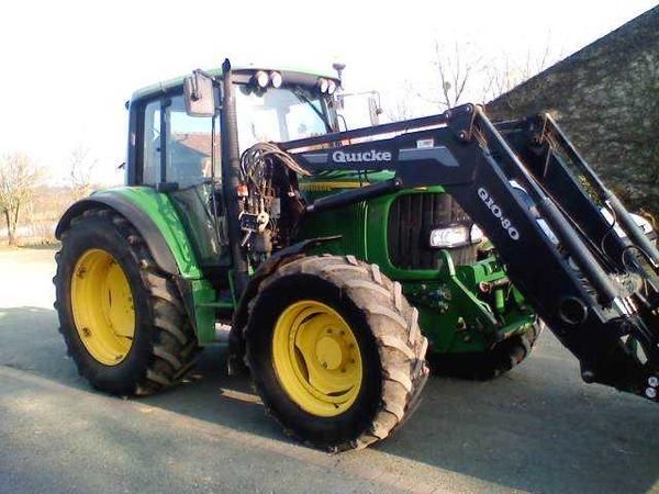 JOHN DEERE 6320 + CARGADOR + TRABA + TAZA