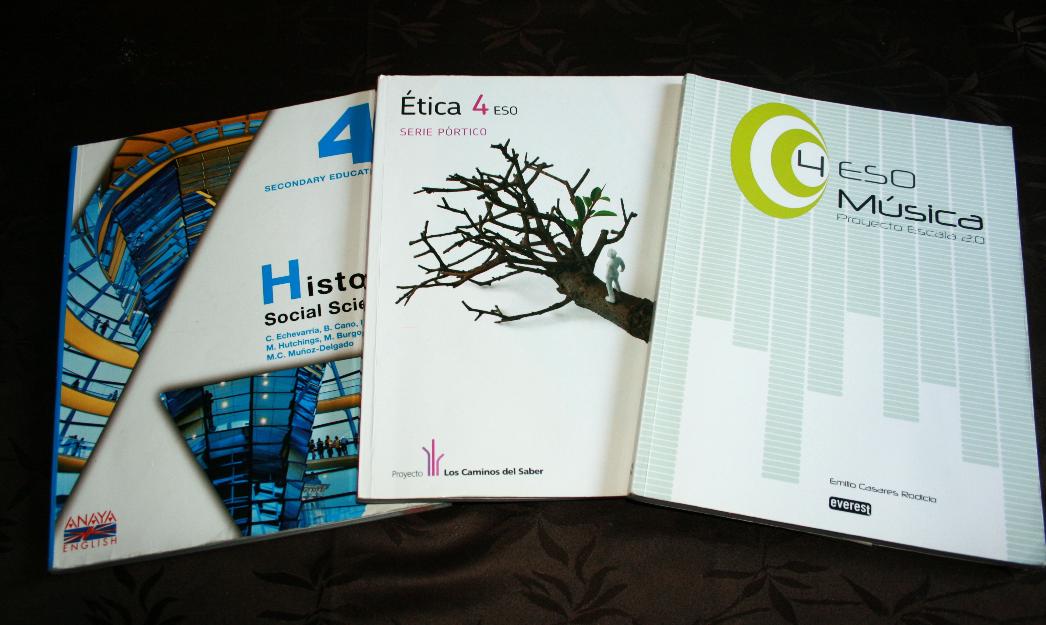 Venta de libros de texto de 3º y 4º de la ESO