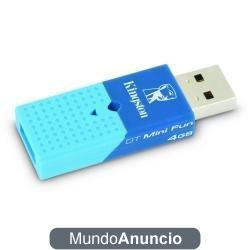 KINGSTON  DT Mini Fun Gen 4 - Memoria USB 2.0 4 GB color azul