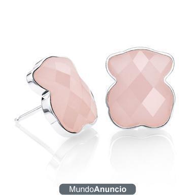 PENDIENTES TOUS CUARZO ROSA ORIGINALES