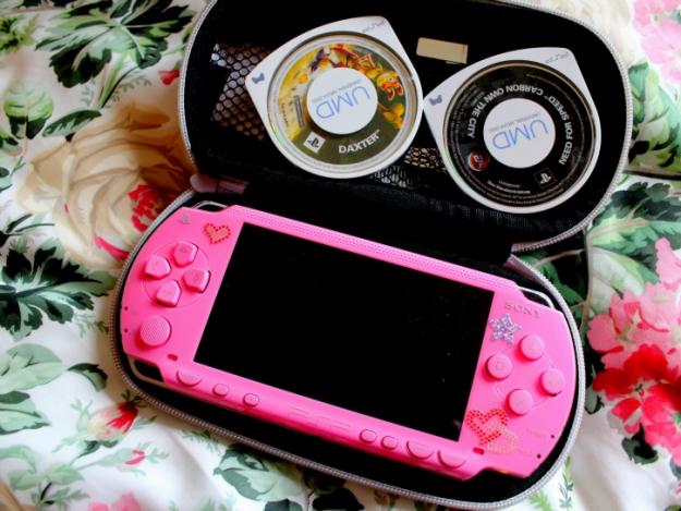 Psp rosa pirateada + juegos