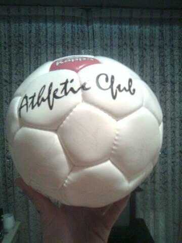 Balon del Athletic club Bilbao 1996 firmado