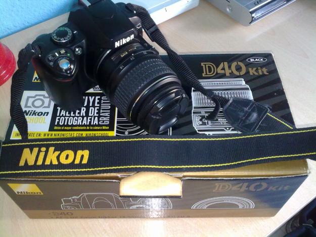 SE VENDE CAMARA REFLEX.NIKON D-40 POR TAN SOLO 270€(+inf.preguntar.637107974)