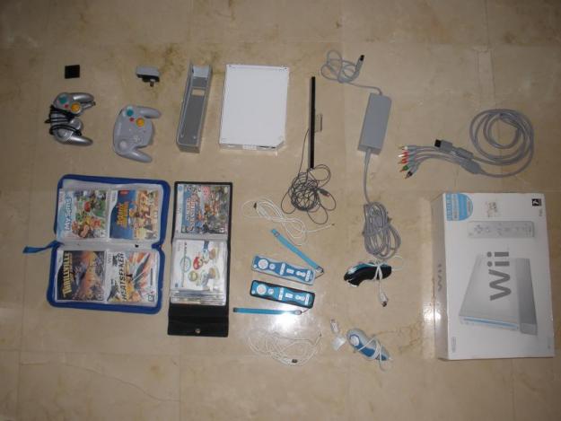 wii con chip + 74 juegos + otros