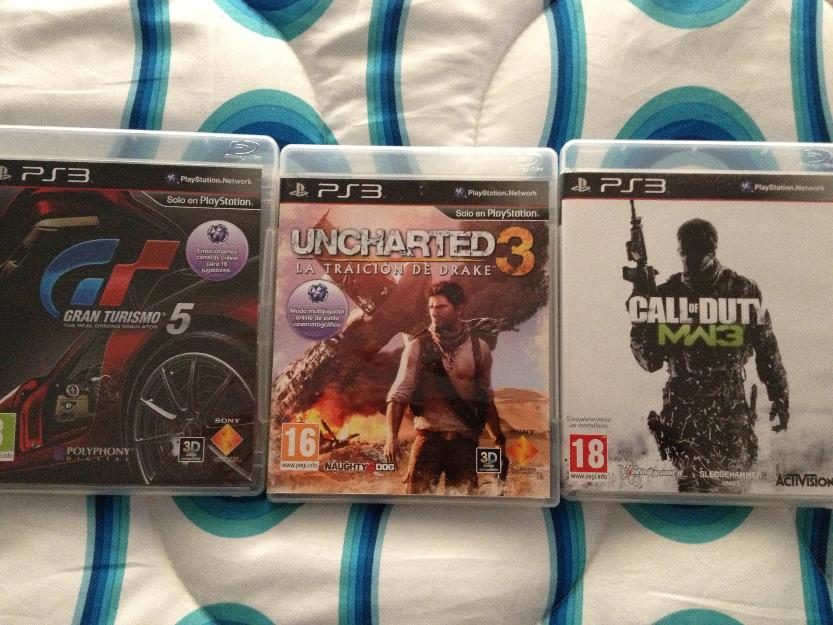 Call od Dutty Modern Warfare 3, GT5 y Ubcharted 3