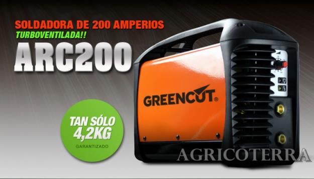 Maquina de soldar Inverter Greencut 200 amperios - 270 EUROS